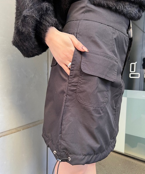 2WAYミリタリースカート solamonat poche｜【30%OFF】馬布2wayミリタリースカート poche