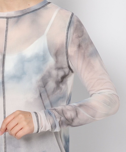 LOWRYS FARM（ローリーズファーム）の「シアーアソートロングスリーブ　973481（その他トップス・レディース・パープル/その他1/オレンジ/ブラック/アイボリー・FREE）」の19枚目の写真