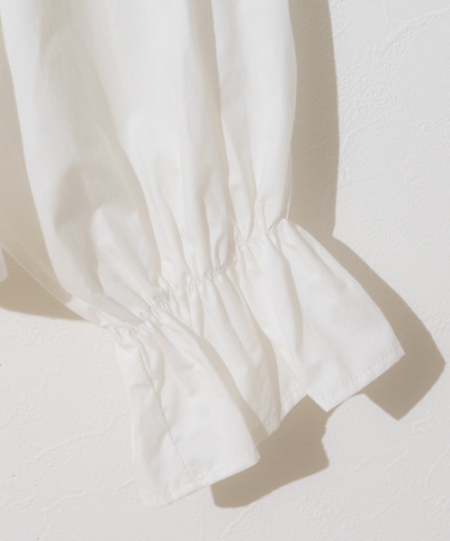 flower(フラワー)の「クラシックリボンブラウス(シャツ/ブラウス・レディース・ホワイト/ブルー・FREE)」の7枚目の写真