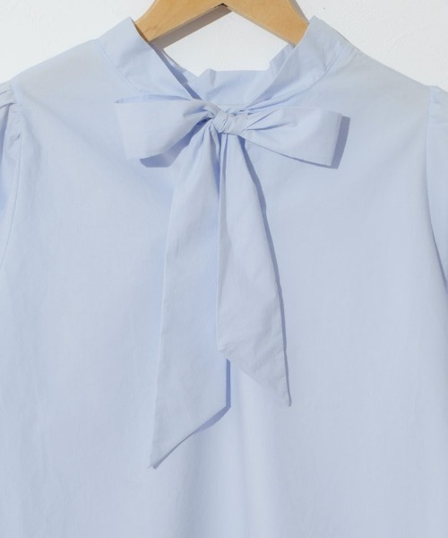 flower(フラワー)の「クラシックリボンブラウス(シャツ/ブラウス・レディース・ホワイト/ブルー・FREE)」の9枚目の写真