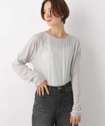 シアークルーネック長袖Tシャツ 908505