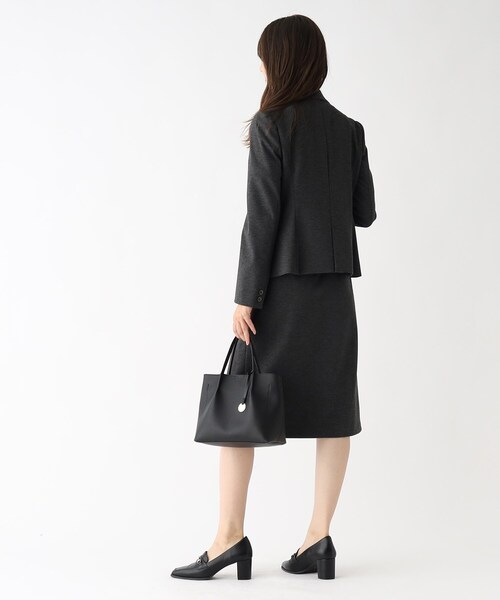 index（インデックス）の「セットアップ対応 ストレッチタイトスカート／DELEGANT【洗濯機洗い可／イージーアイロン】（スカート・レディース・ブラック/ブラック系1/ダークグレー/ブルー系その他・38/36/40/42）」の9枚目の写真