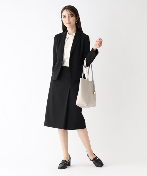 index（インデックス）の「セットアップ対応 ストレッチタイトスカート／DELEGANT【洗濯機洗い可／イージーアイロン】（スカート・レディース・ブラック/ブラック系1/ダークグレー/ブルー系その他・38/36/40/42）」の13枚目の写真