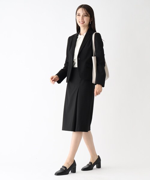 index（インデックス）の「セットアップ対応 ストレッチタイトスカート／DELEGANT【洗濯機洗い可／イージーアイロン】（スカート・レディース・ブラック/ブラック系1/ダークグレー/ブルー系その他・38/36/40/42）」の14枚目の写真