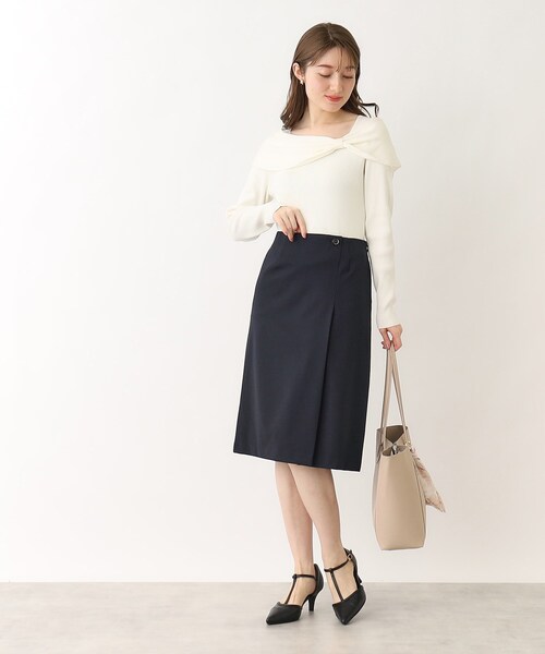 index（インデックス）の「セットアップ対応 ストレッチタイトスカート／DELEGANT【洗濯機洗い可／イージーアイロン】（スカート・レディース・ブラック/ブラック系1/ダークグレー/ブルー系その他・38/36/40/42）」の21枚目の写真