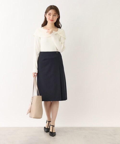 index（インデックス）の「セットアップ対応 ストレッチタイトスカート／DELEGANT【洗濯機洗い可／イージーアイロン】（スカート・レディース・ブラック/ブラック系1/ダークグレー/ブルー系その他・38/36/40/42）」の22枚目の写真