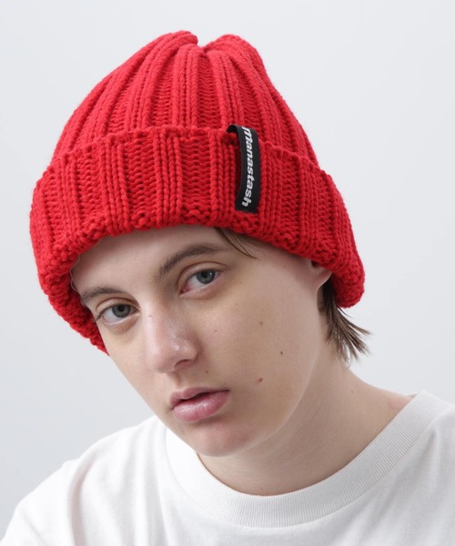 MANASTASH（マナスタッシュ）の「MANASTASH/マナスタッシュ/90'S LOGO BEANIE II/ロゴビーニー（ニットキャップ/ビーニー・メンズ・ブラック/その他17/レッド系その他4/オリーブ系/パープル/ネイビー/イエロー/ブルー・F）」の19枚目の写真