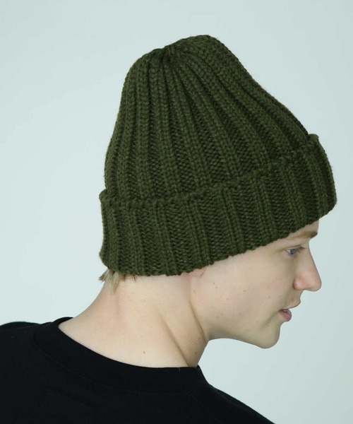 MANASTASH（マナスタッシュ）の「MANASTASH/マナスタッシュ/90'S LOGO BEANIE II/ロゴビーニー（ニットキャップ/ビーニー・メンズ・ブラック/その他17/レッド系その他4/オリーブ系/パープル/ネイビー/イエロー/ブルー・F）」の9枚目の写真