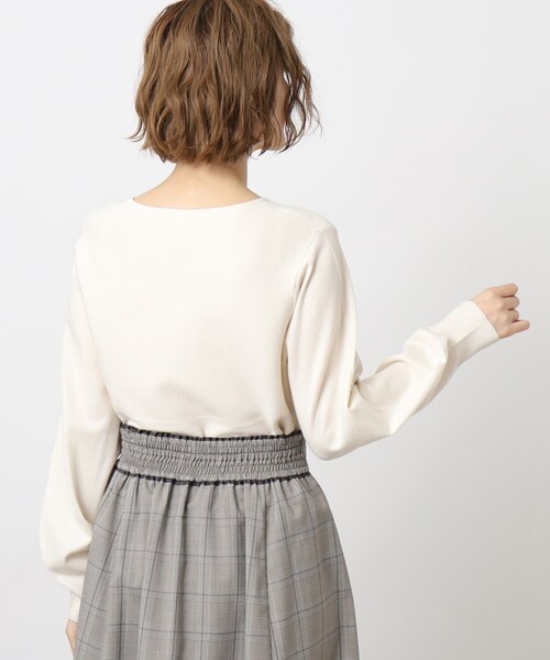 grove（グローブ）の「◆【洗える】大人気！毛玉軽減プルオーバーニット（ニット/セーター・レディース・オフホワイト/ホワイト系5/ライトブルー/ブラック/オレンジ・02/03/01/05/04）」の13枚目の写真