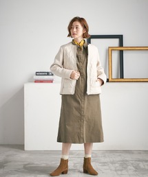 Petit Honfleur | コーデュロイシャツワンピース(シャツワンピース)