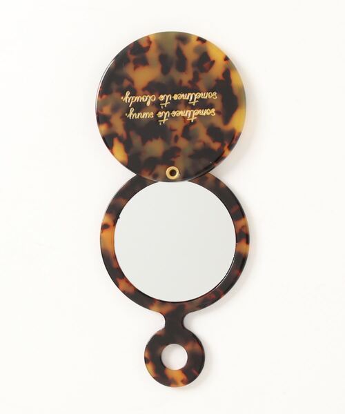 BIRTHDAY BAR（バースデイバー）の「アセチ コンパクトミラー（手鏡/メイクミラー・レディース・ブラウン/オレンジ/グリーン/アイボリー/ブラック/ブルー・フリー）」の20枚目の写真