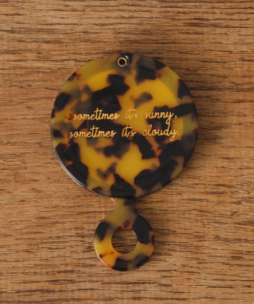 BIRTHDAY BAR（バースデイバー）の「アセチ コンパクトミラー（手鏡/メイクミラー・レディース・ブラウン/オレンジ/グリーン/アイボリー/ブラック/ブルー・フリー）」の14枚目の写真