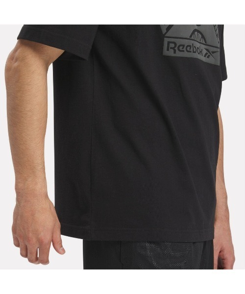 Reebok(リーボック)の「バスケットボール アート グラフィック Tシャツ / BB ATR GRAPHIC TEE(Tシャツ/カットソー・メンズ・ヘザーグレー/ブラック/ホワイト・X-SMALL/LARGE/X-LARGE/MEDIUM/SMALL/XX-LARGE)」の11枚目の写真