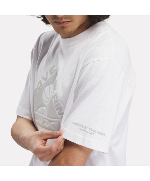 Reebok(リーボック)の「バスケットボール アート グラフィック Tシャツ / BB ATR GRAPHIC TEE(Tシャツ/カットソー・メンズ・ヘザーグレー/ブラック/ホワイト・X-SMALL/LARGE/X-LARGE/MEDIUM/SMALL/XX-LARGE)」の12枚目の写真