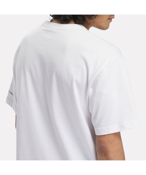 Reebok(リーボック)の「バスケットボール アート グラフィック Tシャツ / BB ATR GRAPHIC TEE(Tシャツ/カットソー・メンズ・ヘザーグレー/ブラック/ホワイト・X-SMALL/LARGE/X-LARGE/MEDIUM/SMALL/XX-LARGE)」の13枚目の写真