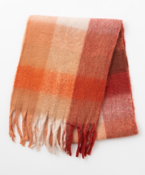 emonique（エモニーク）の「ボリューム フリンジ大判マフラー ブロックチェック ふわふわざっくり（マフラー・レディース・その他7/その他9/その他6/その他1/その他2/その他5/その他4/その他8/その他3/その他10・FREE）」の14枚目の写真