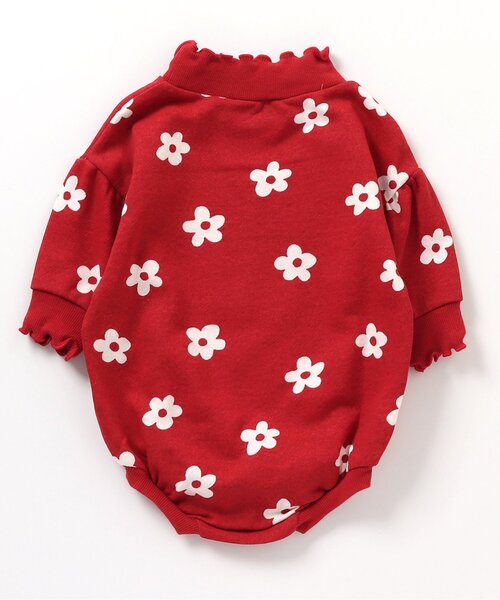 BREEZE（ブリーズ）の「【リンク】総柄ボディスーツ（肌着・キッズ・キャメル/アイボリー/ワインレッド・80/70）」の8枚目の写真