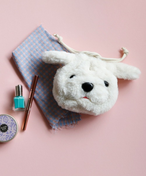 ACCOMMODE（アコモデ）の「ドッグファー巾着ポーチ（ポーチ・レディース・その他3/その他2/その他1・FREE）」の3枚目の写真