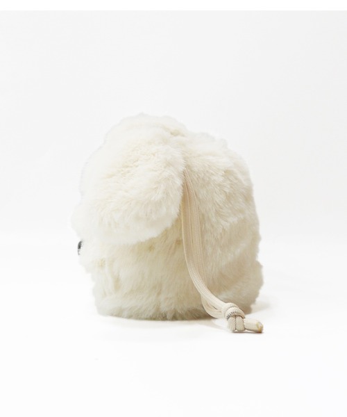 ホワイトファーポーチ 巾着型 セール】ドッグファー巾着ポーチ（ポーチ）｜ACCOMMODE（アコモデ）の