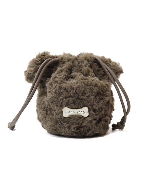 ACCOMMODE（アコモデ）の「ドッグファー巾着ポーチ（ポーチ）」 - WEAR