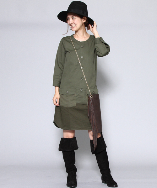 AMERICAN RAG CIE（アメリカンラグシー）の「AMERICAN RAG CIE2WAYフリンジレザー×ゴールドチェーンバッグ/202-AFH-AR-015【WEB限定】（ショルダーバッグ・レディース・ブラウン/ブラック・FREE）」の11枚目の写真