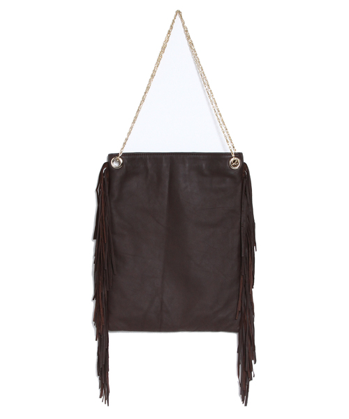 AMERICAN RAG CIE（アメリカンラグシー）の「AMERICAN RAG CIE2WAYフリンジレザー×ゴールドチェーンバッグ/202-AFH-AR-015【WEB限定】（ショルダーバッグ・レディース・ブラウン/ブラック・FREE）」の6枚目の写真