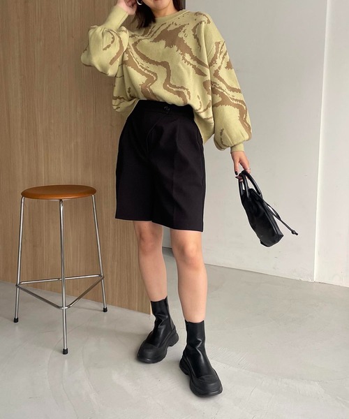 CAPRICIEUX LE'MAGE（カプリシューレマージュ）の「【WEB限定】マーブルプルオーバー（ニット/セーター・レディース・グリーン系その他/イエロー・FREE）」の17枚目の写真