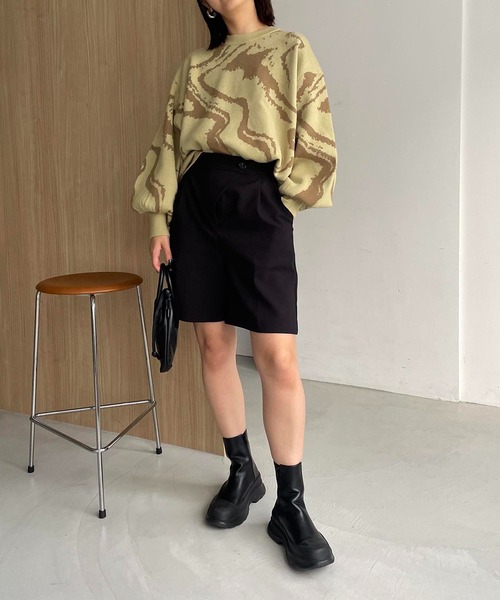 CAPRICIEUX LE'MAGE（カプリシューレマージュ）の「【WEB限定】マーブルプルオーバー（ニット/セーター・レディース・グリーン系その他/イエロー・FREE）」の18枚目の写真