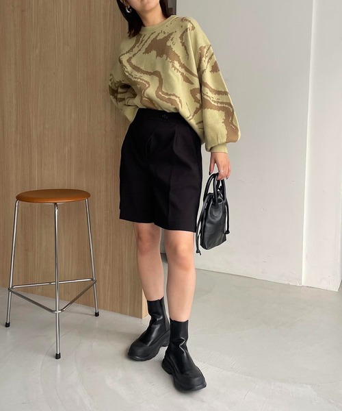 CAPRICIEUX LE'MAGE（カプリシューレマージュ）の「【WEB限定】マーブルプルオーバー（ニット/セーター・レディース・グリーン系その他/イエロー・FREE）」の13枚目の写真