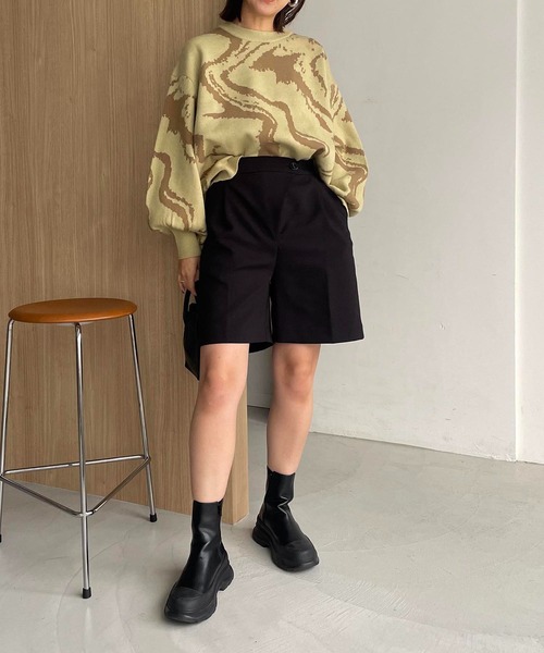 CAPRICIEUX LE'MAGE（カプリシューレマージュ）の「【WEB限定】マーブルプルオーバー（ニット/セーター・レディース・グリーン系その他/イエロー・FREE）」の14枚目の写真