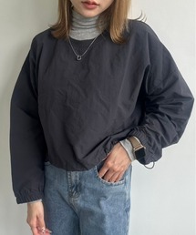 DAIS-Y | クロップド丈ドロストナイロンプルオーバー(Tシャツ/カットソー)