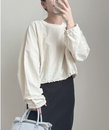DAIS-Y | クロップド丈ドロストナイロンプルオーバー(Tシャツ/カットソー)