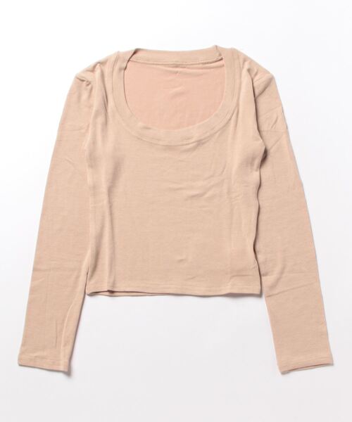 Jasmine Grandiflorum(ジャスミングランディフローラム)の「【Jasmine】ラウンドネックシンプル長袖カットソー(Tシャツ/カットソー・レディース・グレー/ブラック/ベージュ/ブルー/ブラウン・FREE)」の17枚目の写真