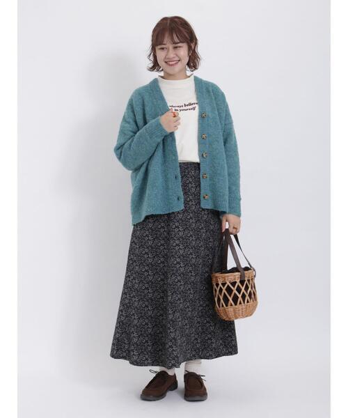 Samansa Mos2（サマンサ モスモス）の「【保湿】しっとり袖山タックハイネックTシャツ（Tシャツ/カットソー・レディース・オフホワイト/モカ/チャコールグレー・F）」の15枚目の写真