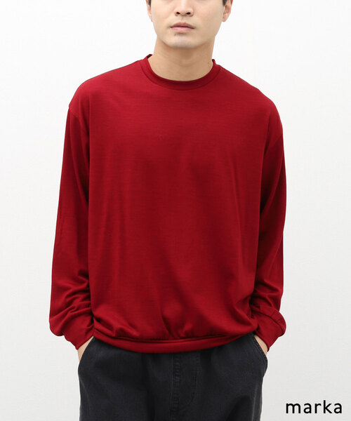marka（マーカ）の「【MARKA / マーカ】CREW NECK（ニット/セーター・メンズ・レッド/ブラウン/ブラック・2/3）」の3枚目の写真