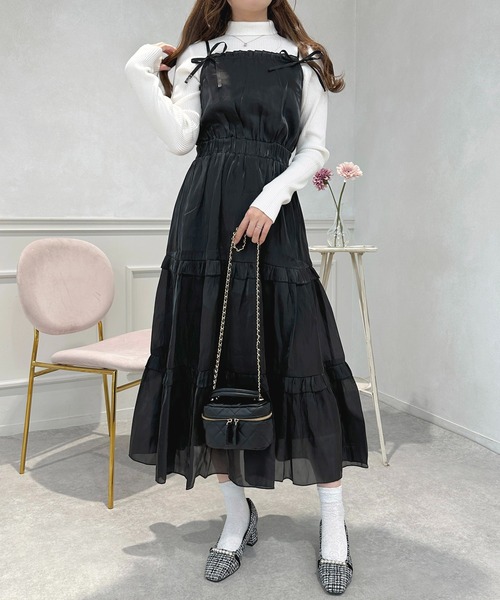 ミッソーニ　ワンピース　ストール　キャミソール付き 高身長 カットジョーゼットキャミソールワンピース（トール