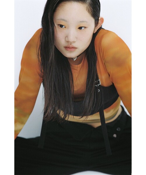 Ray BEAMS（レイビームス）の「Ray BEAMS / グラデーション プリント Tシャツ（Tシャツ/カットソー・レディース・オレンジ/ブルー・ONE SIZE）」の12枚目の写真