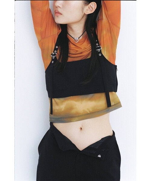 Ray BEAMS（レイビームス）の「Ray BEAMS / グラデーション プリント Tシャツ（Tシャツ/カットソー・レディース・オレンジ/ブルー・ONE SIZE）」の13枚目の写真