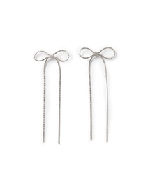 チェーンリボンピアス