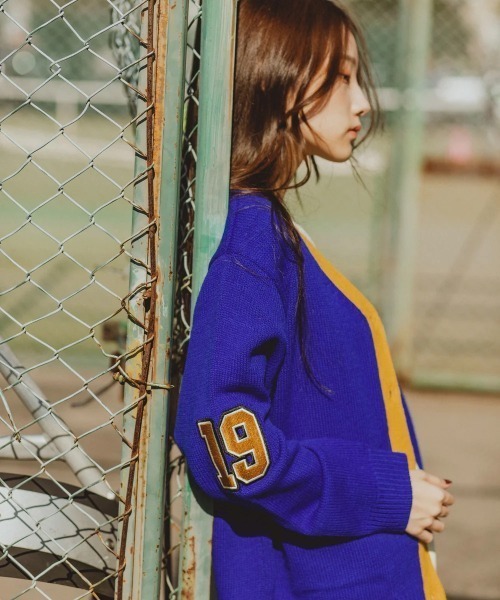 My sugar Babe（マイシュガーベイブ）の「msb letterd cardigan / MSB 