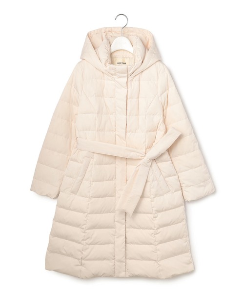 LAISSE PASSE(レッセパッセ)の「ロングダウンコート(ダウンジャケット/コート・レディース・ブラック/アイボリー/スモークピンク・SMALL/MEDIUM)」の8枚目の写真