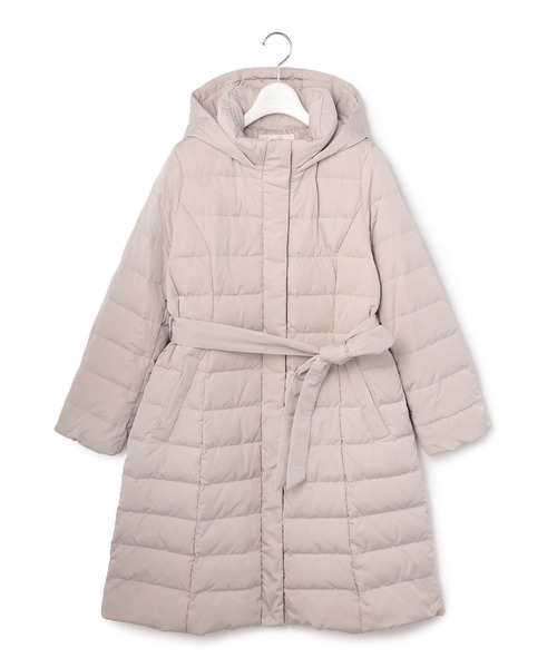 LAISSE PASSE(レッセパッセ)の「ロングダウンコート(ダウンジャケット/コート・レディース・ブラック/アイボリー/スモークピンク・SMALL/MEDIUM)」の9枚目の写真