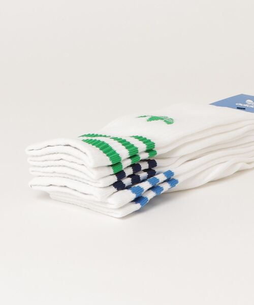 adidas（アディダス）の「adidas SOLID CREW SOCK / アディダス ソリッド クルー ソックス（ソックス/靴下・メンズ・ホワイト・S/L/M）」の2枚目の写真