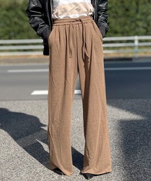 ワイドパンツ スウェットパンツ ストレート カットオフ イージーパンツ ガウチョパンツ レディース