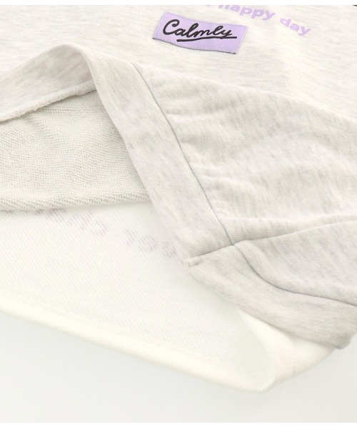 ANAP kids（アナップキッズ）の「バックレイヤード風裏毛スウェットチュニック（スウェット・キッズ・ブラック/ラベンダー/ライトグレー・130cm/110cm/120cm）」の19枚目の写真