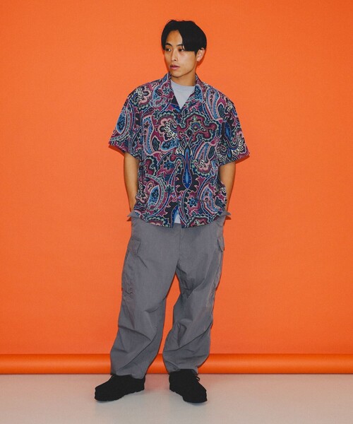 BEAMS（ビームス）の「BEAMS / プリント ルーズ オープンカラーシャツ（シャツ/ブラウス・メンズ・ライム/パープル・SMALL/MEDIUM/LARGE/X-LARGE）」の12枚目の写真