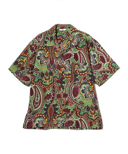 BEAMS（ビームス）の「BEAMS / プリント ルーズ オープンカラーシャツ（シャツ/ブラウス・メンズ・ライム/パープル・SMALL/MEDIUM/LARGE/X-LARGE）」の5枚目の写真