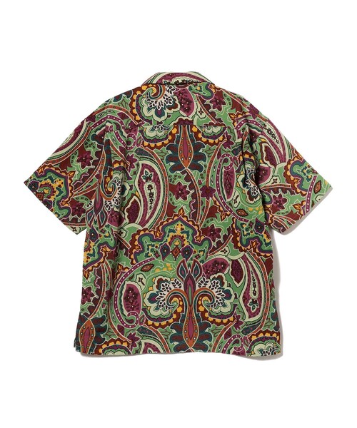 BEAMS（ビームス）の「BEAMS / プリント ルーズ オープンカラーシャツ（シャツ/ブラウス・メンズ・ライム/パープル・SMALL/MEDIUM/LARGE/X-LARGE）」の6枚目の写真