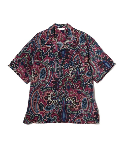 BEAMS（ビームス）の「BEAMS / プリント ルーズ オープンカラーシャツ（シャツ/ブラウス・メンズ・ライム/パープル・SMALL/MEDIUM/LARGE/X-LARGE）」の8枚目の写真