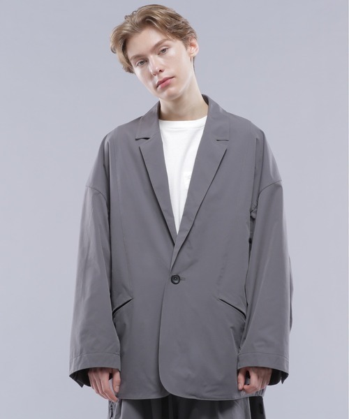 MANASTASH（マナスタッシュ）の「MANASTASH/マナスタッシュ/EXTRA MILE 1B JACKET/エクストラマイル　1ボタンジャケット（テーラードジャケット・メンズ・ブラック/グレー・M/L）」の3枚目の写真